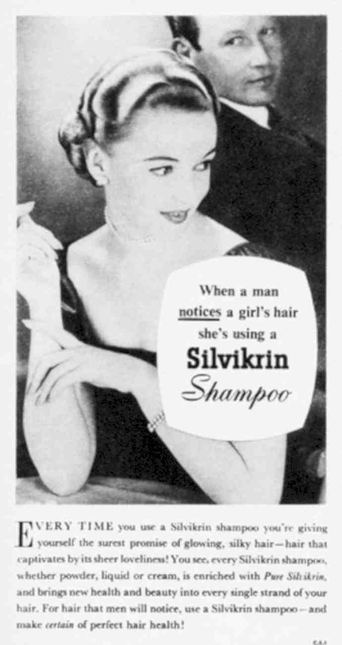 Silvikrin Shampoo 1950s Vintage Retro Advert Poster A4 Photo Print