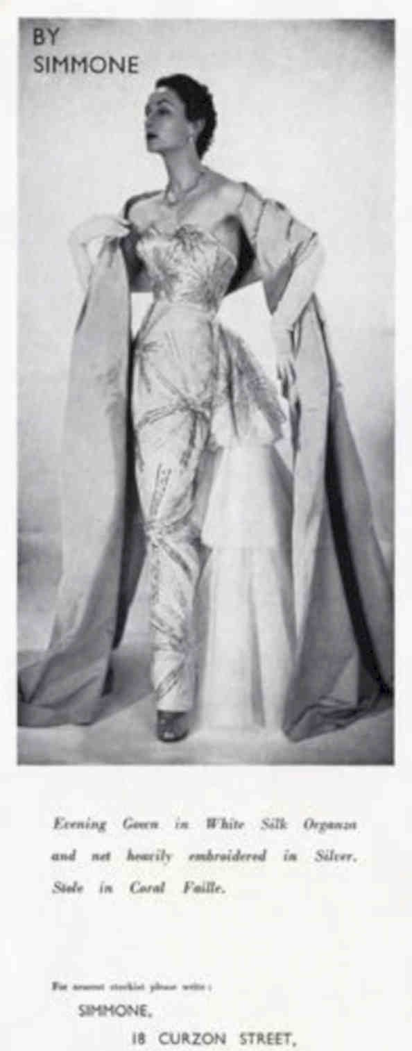 Simmone Gown Stole Vintage Retro Advert Poster A4 Photo Print