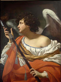 Simon Vouet angelo con la lancia della passione vouet Art A4 Photo Print