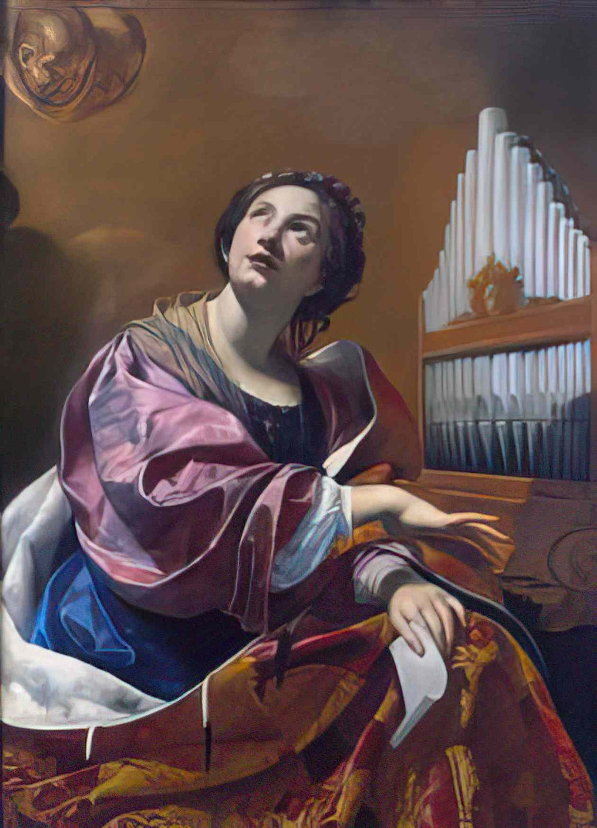 Simon Vouet simon vouet saint cecilia google art project Art A4 Photo Print