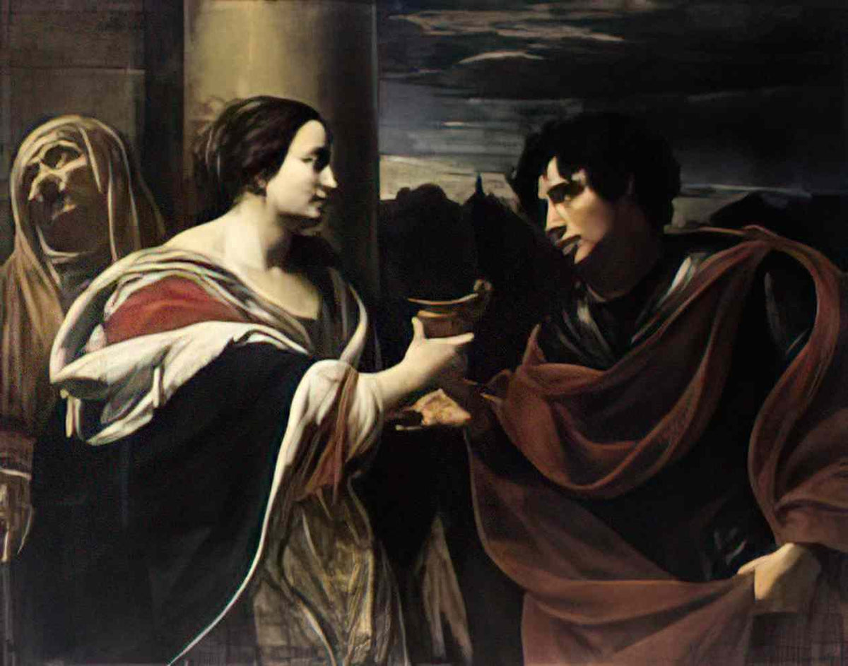 Simon Vouet simon vouet sophonisba receiving the poisoned chalice wga Art A4 Photo Print
