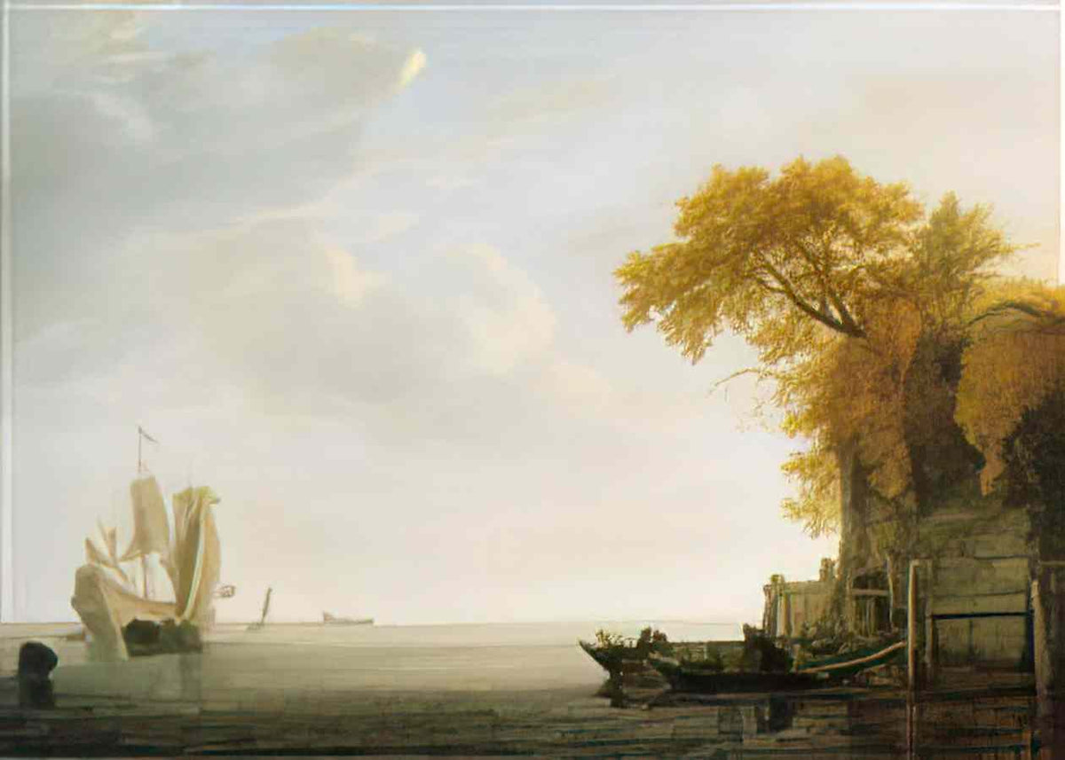 Simon de Vlieger a calm sea 1642 Art A4 Photo Print