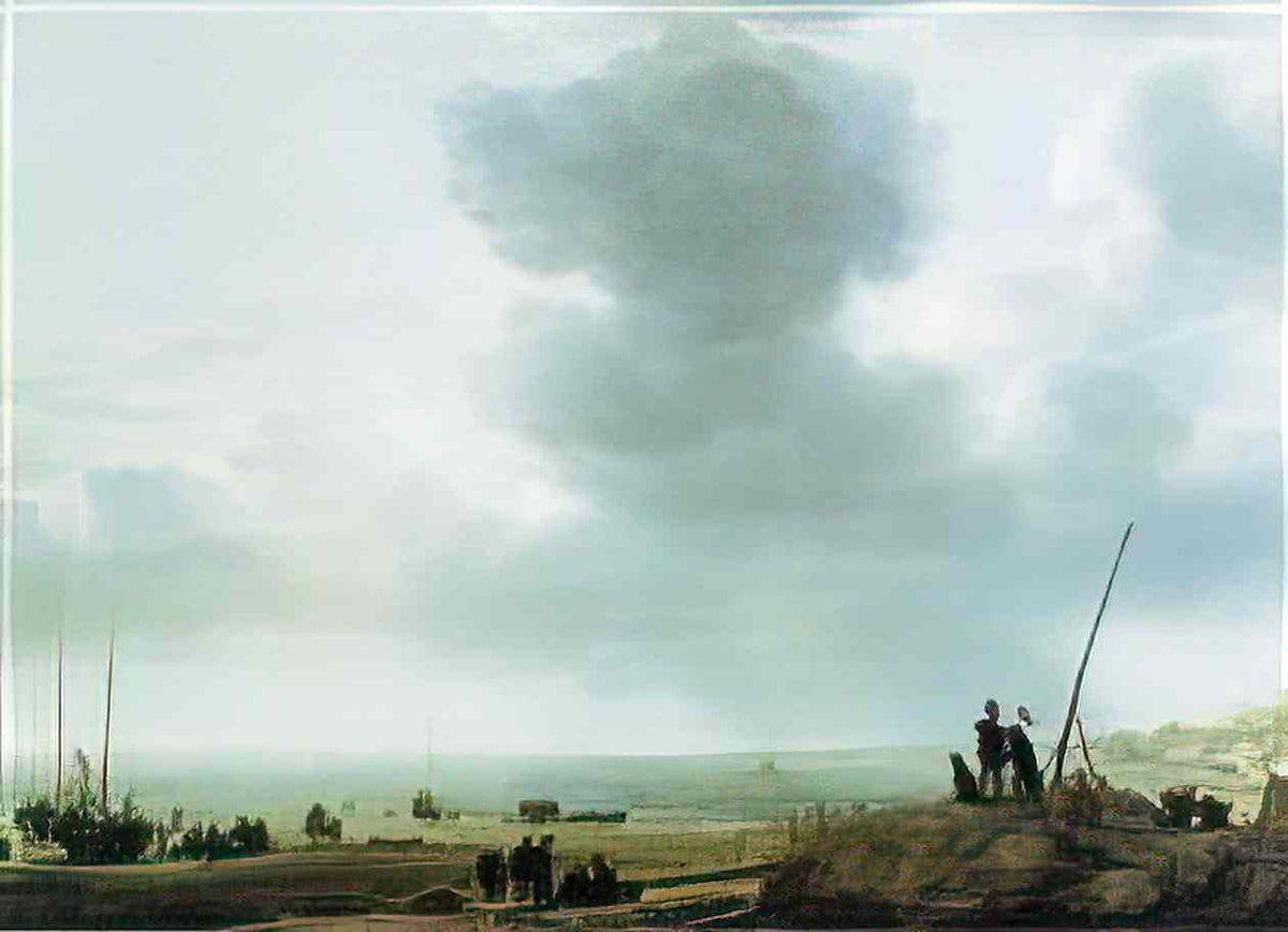 Simon de Vlieger beach view 1643 Art A4 Photo Print