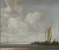Simon de Vlieger calm sea 1643 Art A4 Photo Print