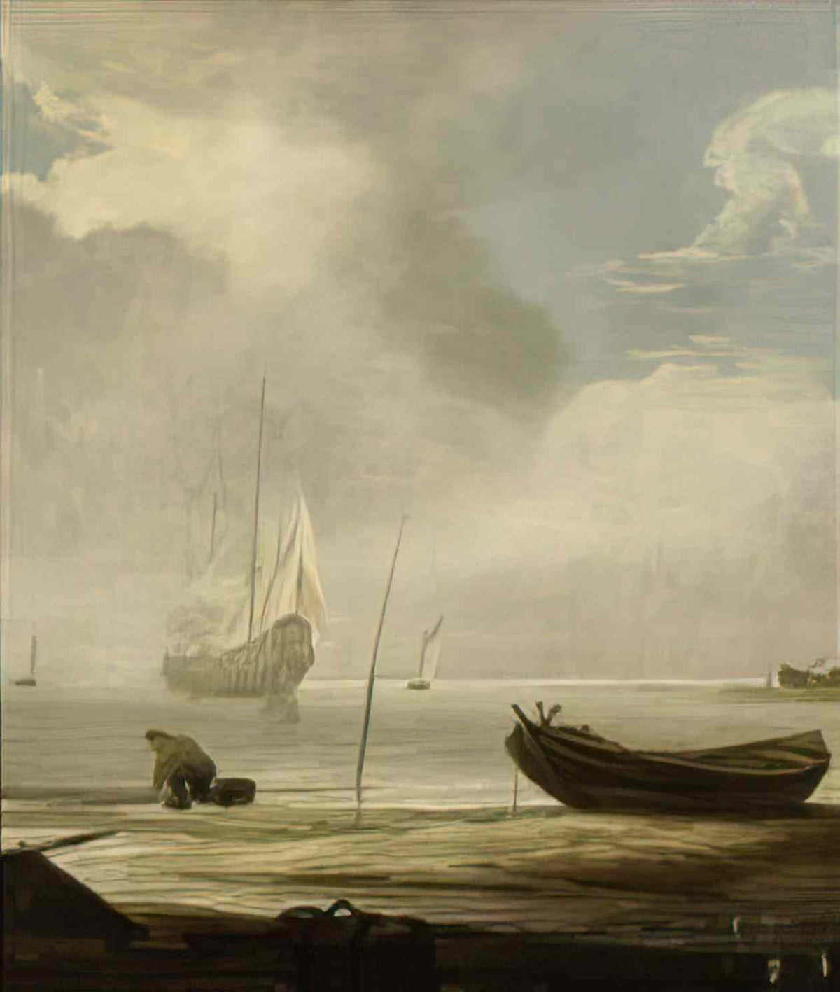 Simon de Vlieger sea piece a calm Art A4 Photo Print
