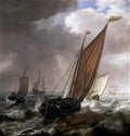 Simon de Vlieger simon de vlieger a dutch ferry boat before a breeze Art A4 Photo Print