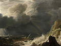 Simon de Vlieger storm with a wreck 1635 Art A4 Photo Print
