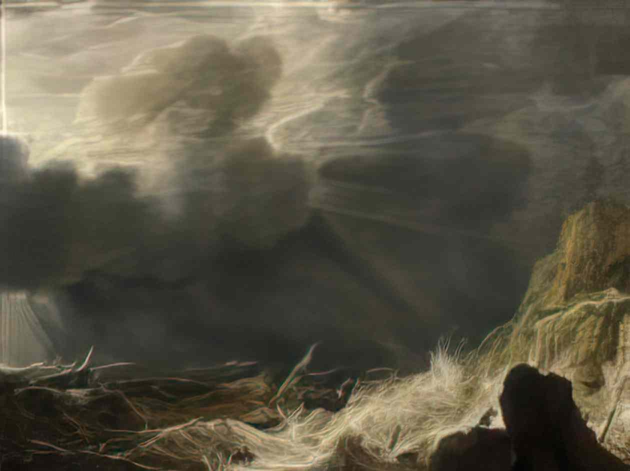 Simon de Vlieger storm with a wreck 1635 Art A4 Photo Print