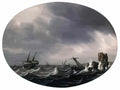 Simon de Vlieger stormy sea 1650 Art A4 Photo Print