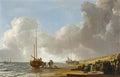 Simon de Vlieger the beach at scheveningen 1633 Art A4 Photo Print