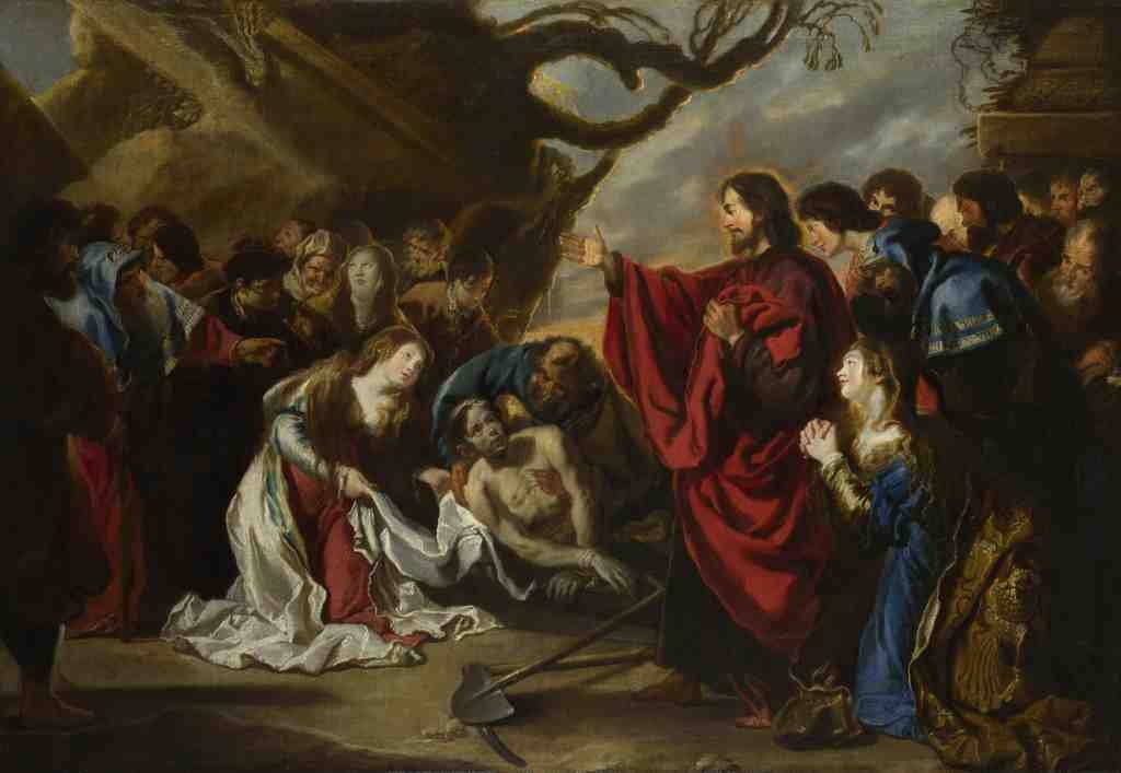 Simon de Vos The Raising of Lazarus A4 Photo Print