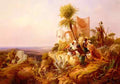 Simonsen Niels Arabs In A Hilltop Fort  A4 Photo Print