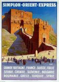 Simplon Orient express Vintage Advert A4 Photo Print