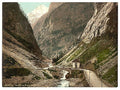 Simplon Pass Gondoschlucht Valais Alps of Vintage A4 Photo Print