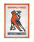 Simply Red Right Vintage Retro Advert Poster A4 Photo Print