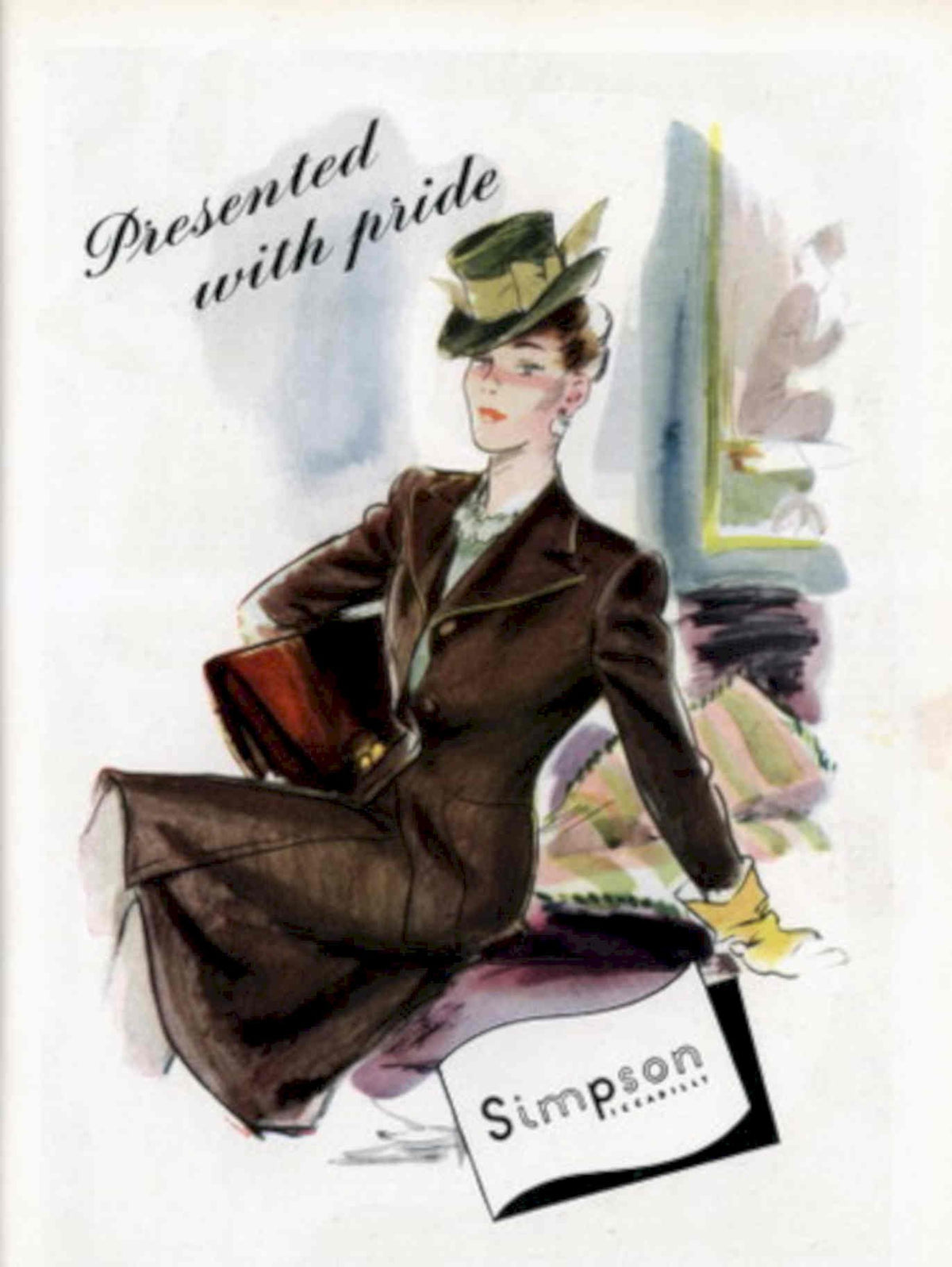 Simpson Advertisement 1940s 1940s Vintage Retro Advert Poster