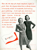 Simpson Jackets Suits 1940s Vintage Retro Advert Poster