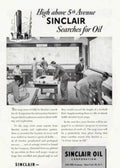Sinclair Map Room Vintage Retro Advert Poster A4 Photo Print