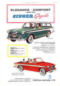 Singer Gazelle Estate 1950s Vintage Retro Advert Poster