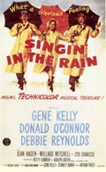 Singin Rain 1952 1950s Vintage Retro Advert Poster