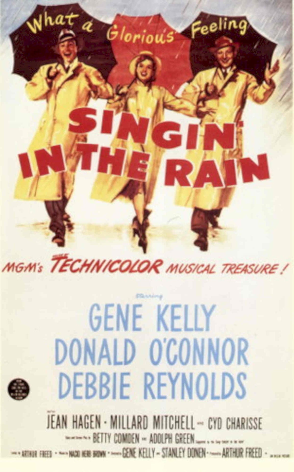 Singin Rain 1952 1950s Vintage Retro Advert Poster