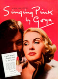 Singing Pink Revlon 1950s Vintage Retro Advert Poster