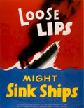 Sinking Ship Loose 1940s Vintage Retro Advert Poster