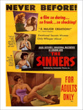 Sinners Lesbian Gay Movie Poster 1952 Vintage Retro Advert Poster A4 Photo Prin