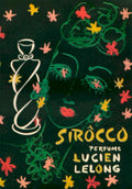 Siocco Perfume Bottle 1940s Vintage Retro Advert Poster