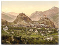 Sion general view I Valais Vintage A4 Photo Print