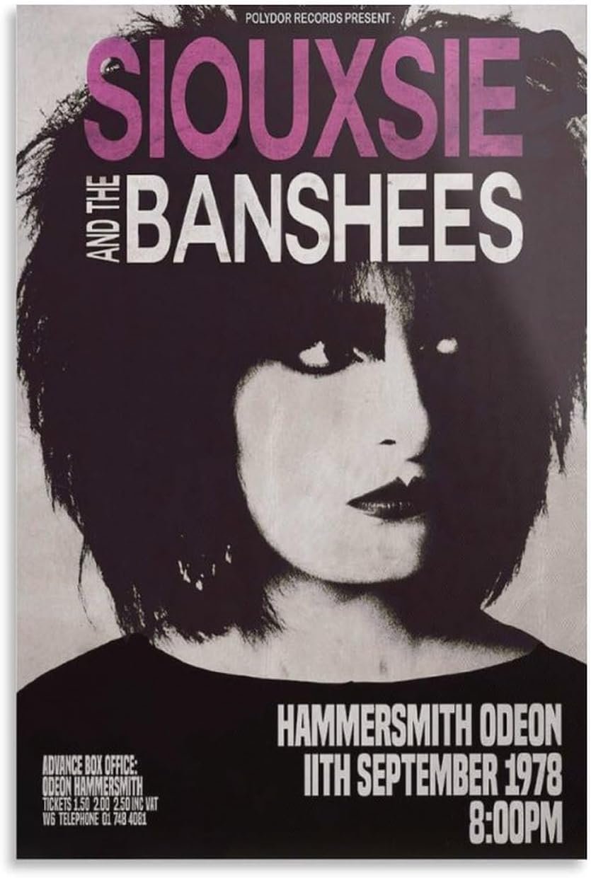 Siouxsie & Banshees Hammersmith 11 Sept 1978 Punk Flyer A4 Photo Print