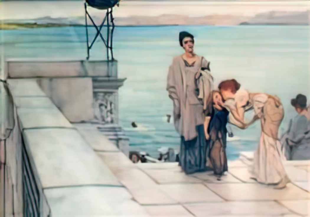 Sir Lawrence Alma Tadema a kiss 1891 Art A4 Photo Print
