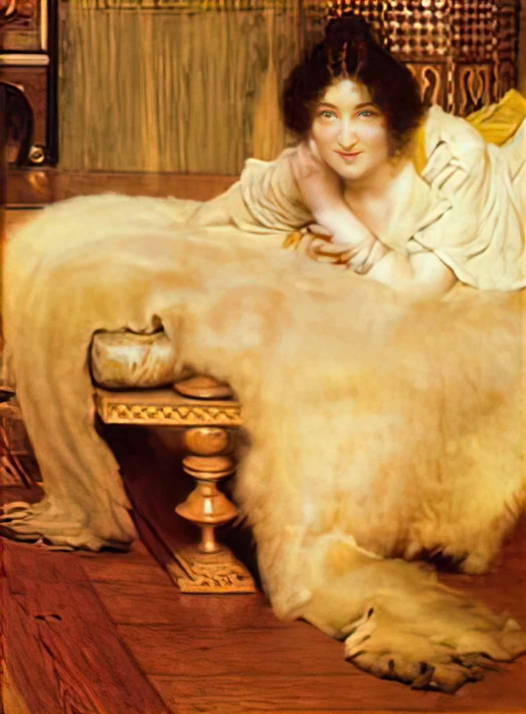 Sir Lawrence Alma Tadema a listner 1899 Art A4 Photo Print