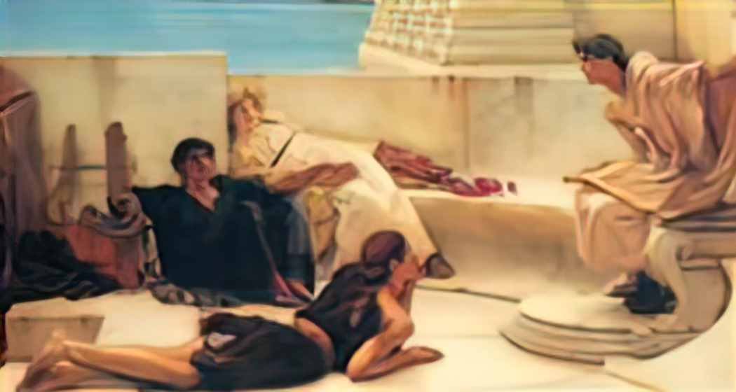 Sir Lawrence Alma Tadema a reading from homer 1885 Art A4 Photo Print