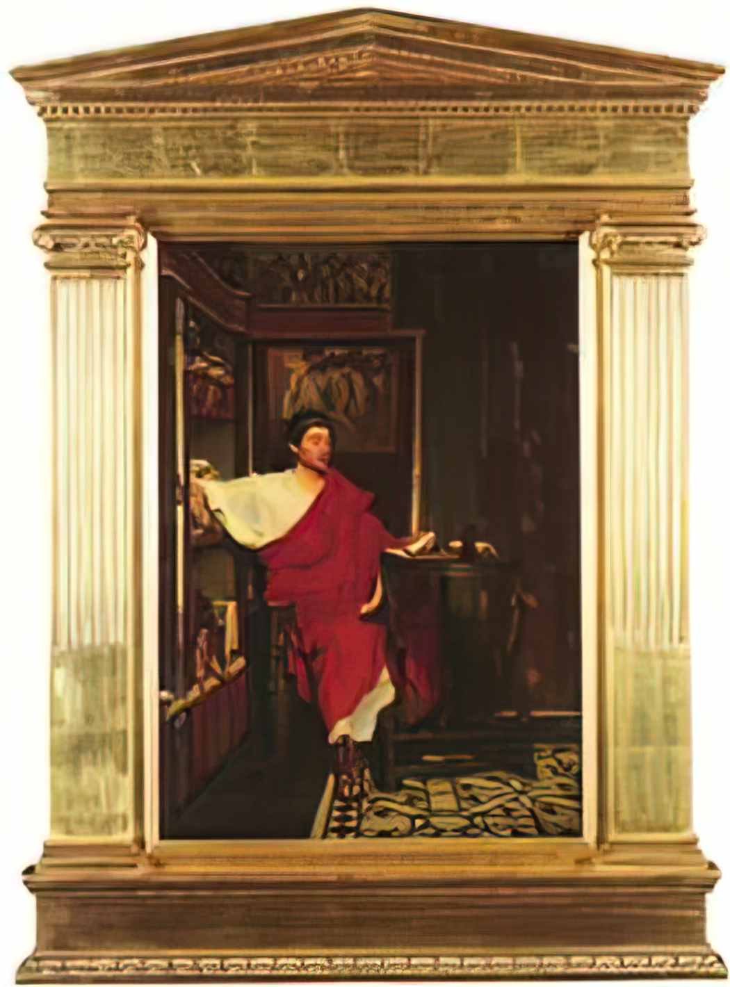 Sir Lawrence Alma Tadema a roman scribe writing dispatches Art A4 Photo Print