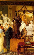 Sir Lawrence Alma Tadema a sculpture gallery in rome at the time of a Art A4 Photo Print