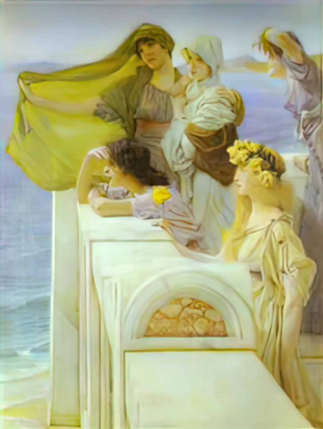 Sir Lawrence Alma Tadema at aphrodite s cradle 1908 Art A4 Photo Print