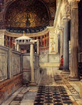 Sir Lawrence Alma Tadema chiesa san clemente 1863 Art A4 Photo Print