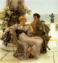 Sir Lawrence Alma Tadema courtship the proposal 1892 Art A4 Photo Print