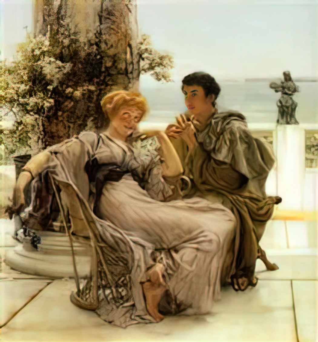 Sir Lawrence Alma Tadema courtship the proposal 1892 Art A4 Photo Print