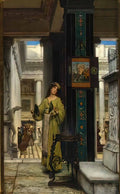 Sir Lawrence Alma Tadema in the temple 1871 Art A4 Photo Print