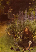 Sir Lawrence Alma Tadema lady laura teresa gathering Art A4 Photo Print