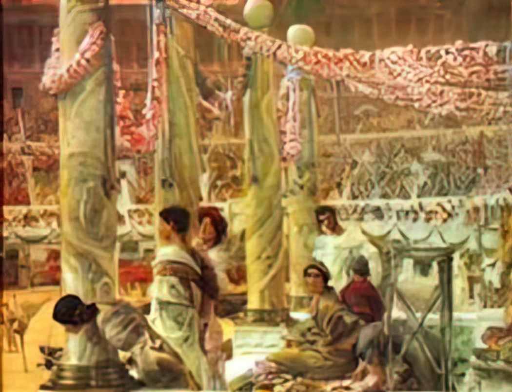 Sir Lawrence Alma Tadema lrs alma tedemalawer caracalla geta 1909 Art A4 Photo Print