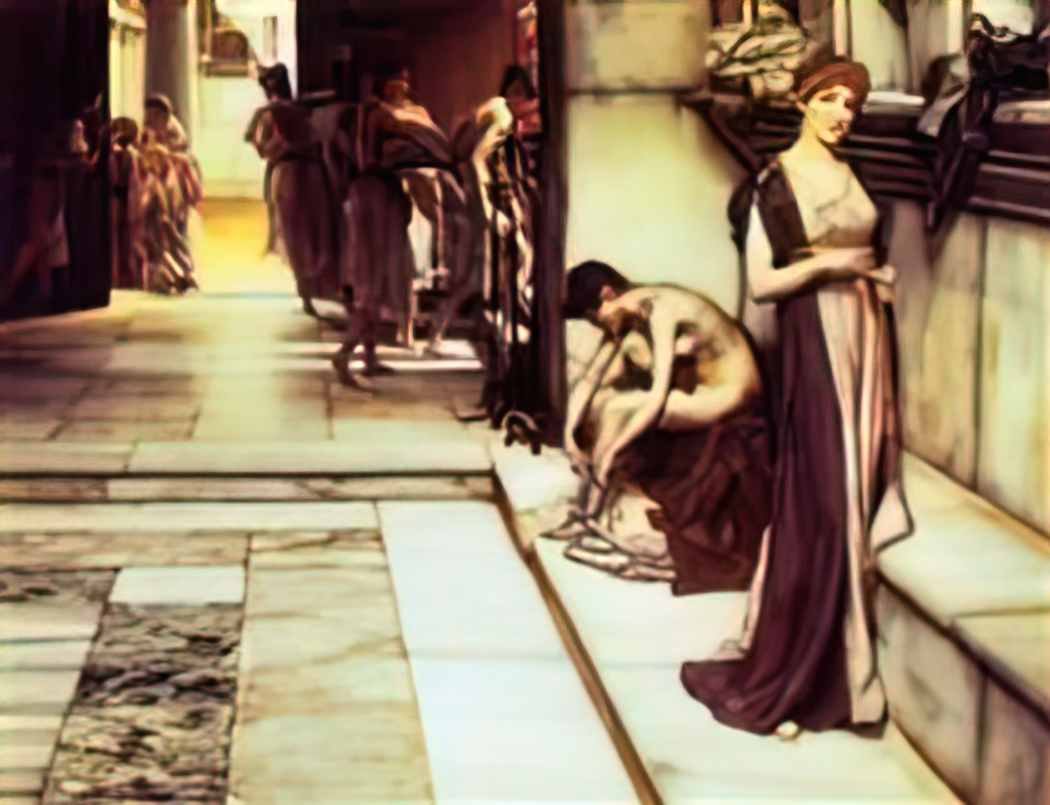 Sir Lawrence Alma Tadema the apodyterium 1886 Art A4 Photo Print
