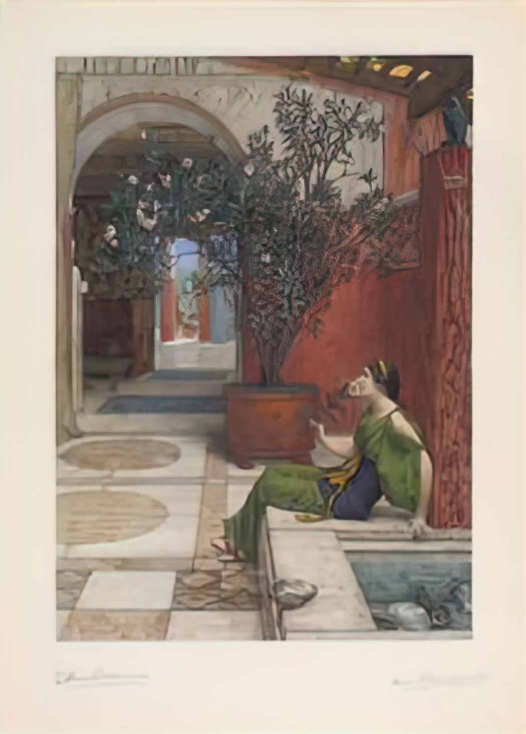 Sir Lawrence Alma Tadema the oleander Art A4 Photo Print
