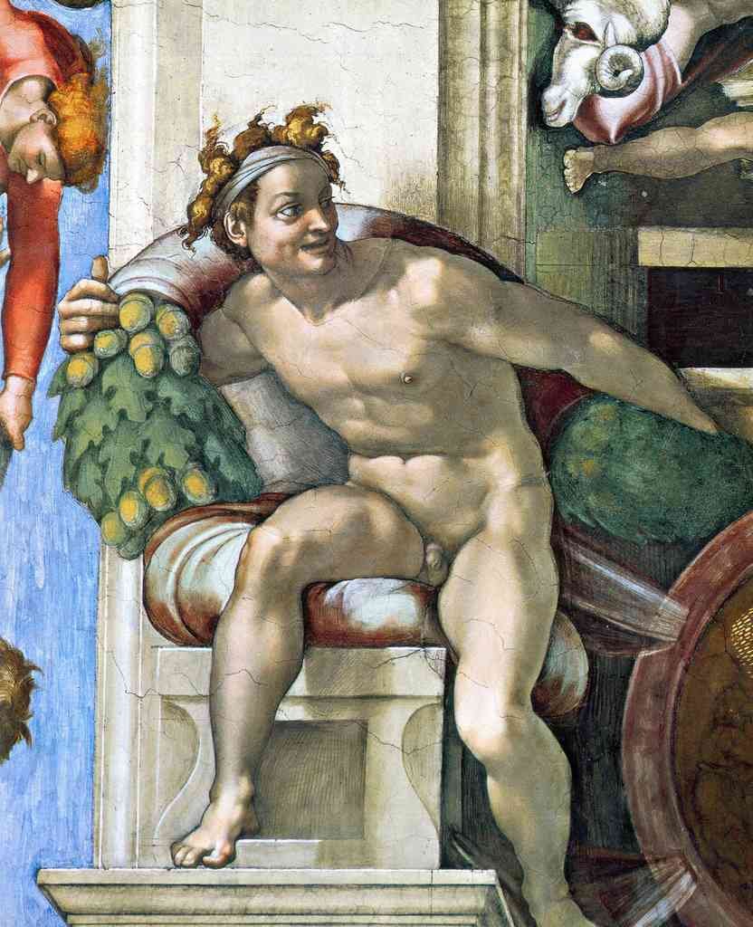 Sistine Chapel Decorative Elements Michelangelo A4 Photo Print