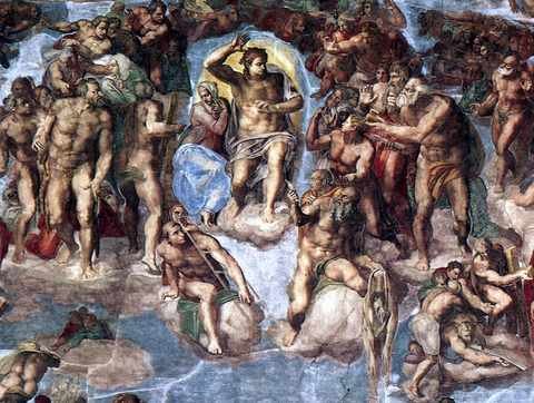 Sistine Chapel Last Judgement Detail Eur A4 Photo Print