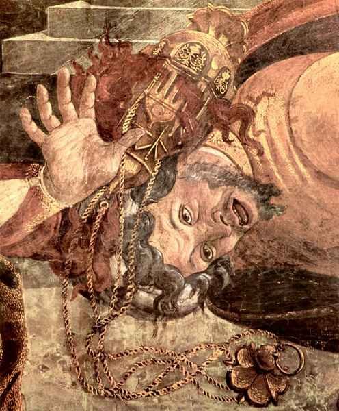 Sistine Chapel punishing the Levites by Botticelli A4 Photo Print