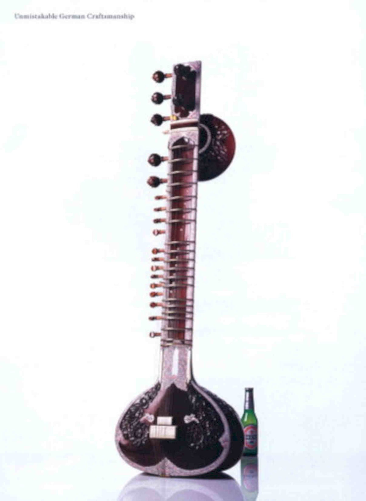 Sitar German Craftsmanship Vintage Retro Advert Poster A4 Photo Print