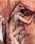 Sitting And Brushing Degas A4 Photo Print